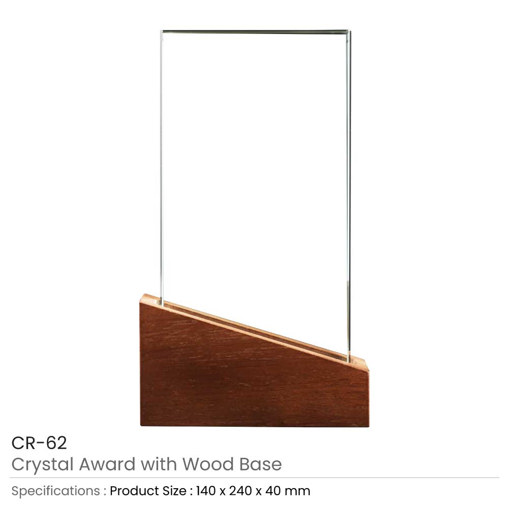 Crystal-Awards-with-Wood-Base-CR-62-Details